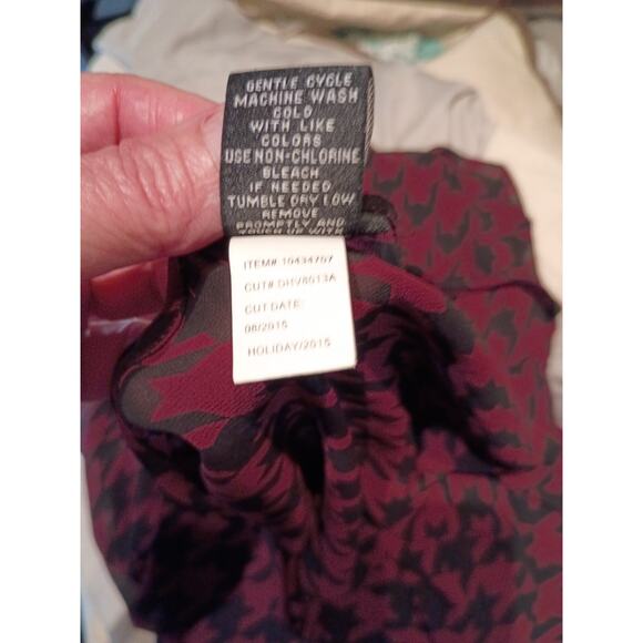 Torrid Sheer Shirt Dress Red Black Check Sz 3x Feminine Fairy Goth - Picture 14 of 14